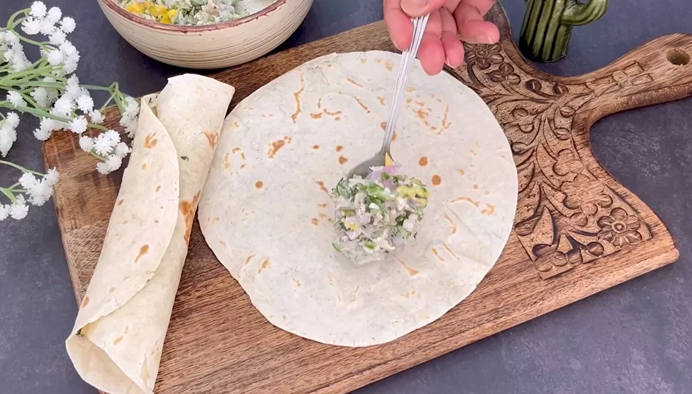 Mango Chicken Salad Wraps